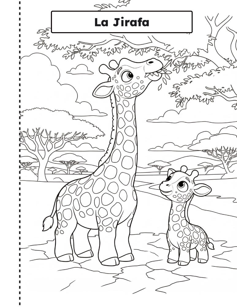 Interior del libro Simian Kids: ficha del elefante africano